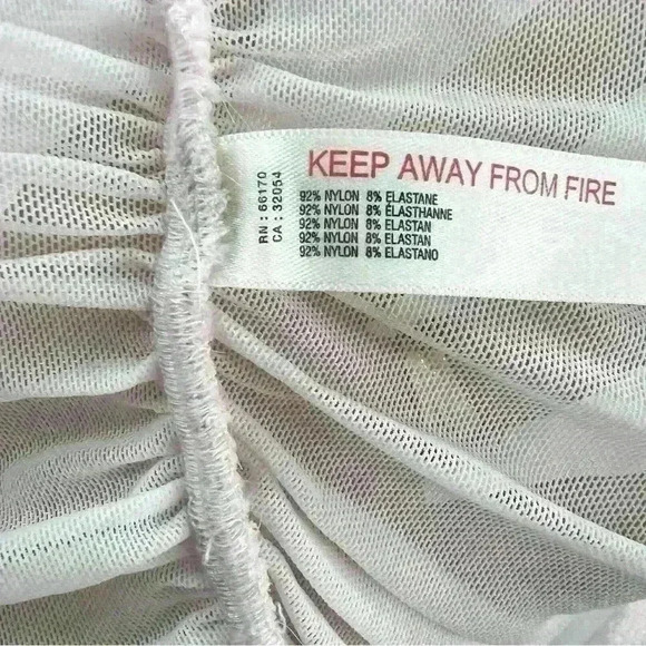 FREE PEOPLE INTIMATELY Light Pink Sheer Rouged Top Size L - Picture 6 of 10